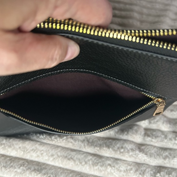 Coach Ellie File Bag in Black Pebbled Leather - Picture 10 of 13